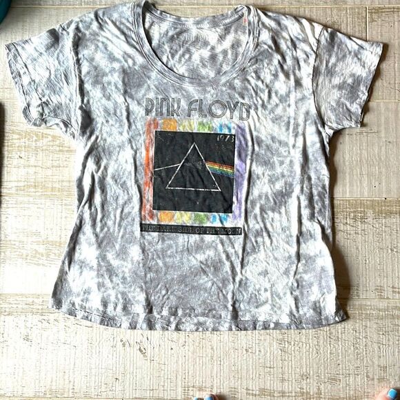 VS Pink Floyd gray tie dyed short sleeve tee size small - Picture 1 of 4